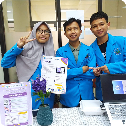 Students in training session